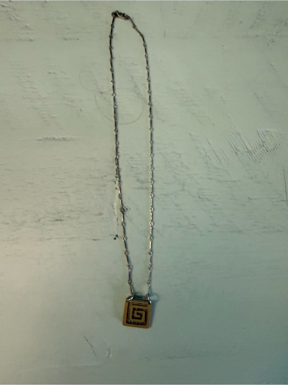 Gold-Tone Square Pendant Necklace - Women Jewelry